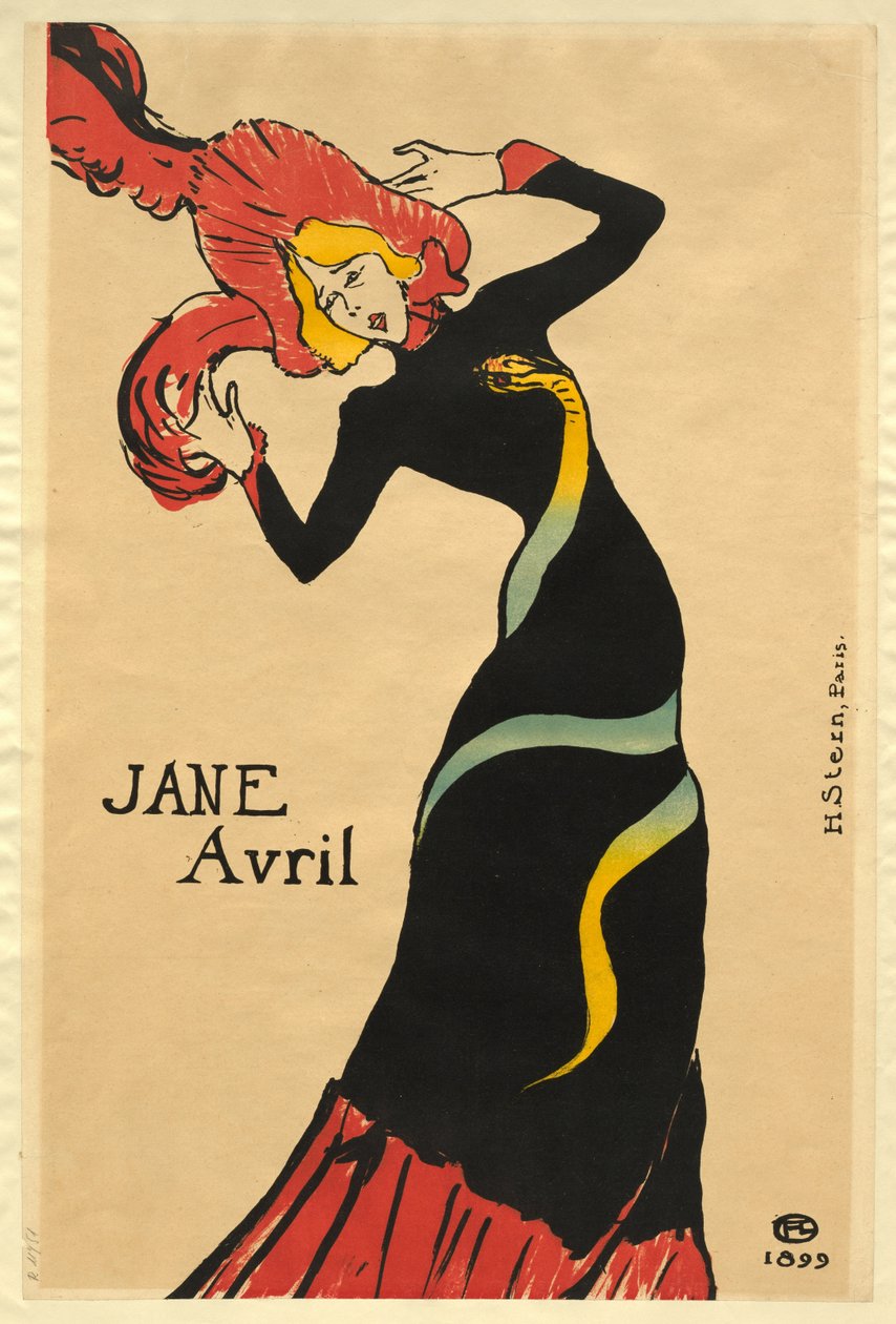 Jane Avril af Henri de Toulouse-Lautrec