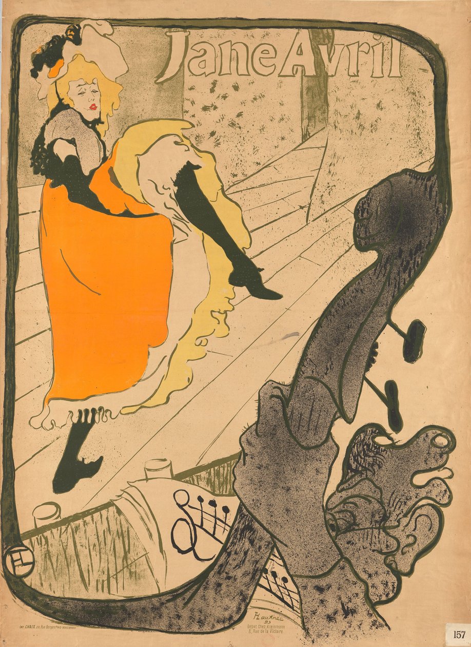Jane Avril af Henri de Toulouse-Lautrec