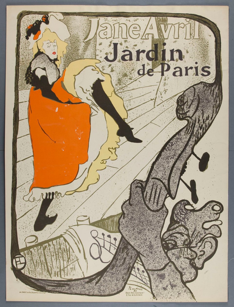 Jane Avril, Jardin de Paris af Henri de Toulouse-Lautrec