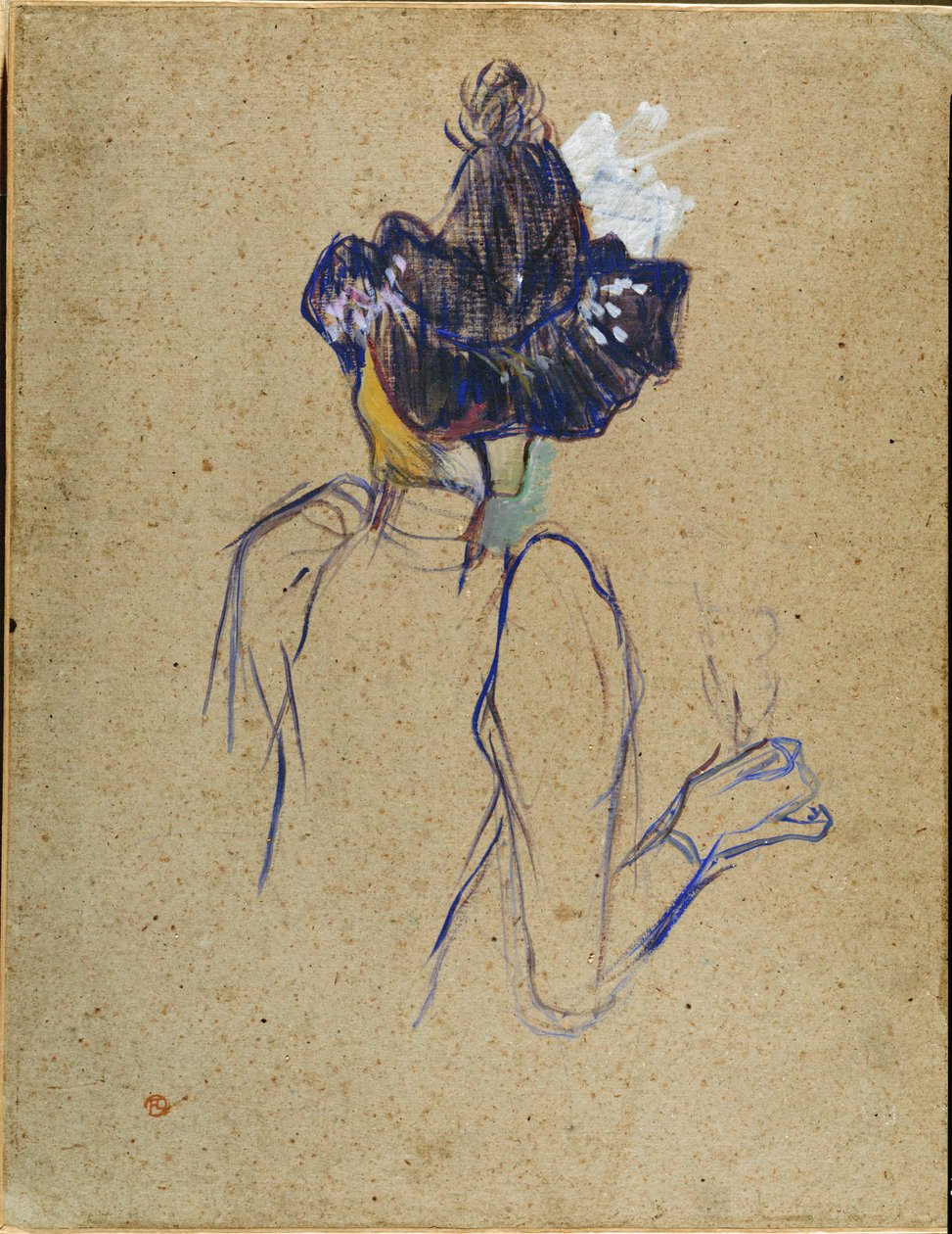 Jane Avril, set bagfra af Henri de Toulouse-Lautrec