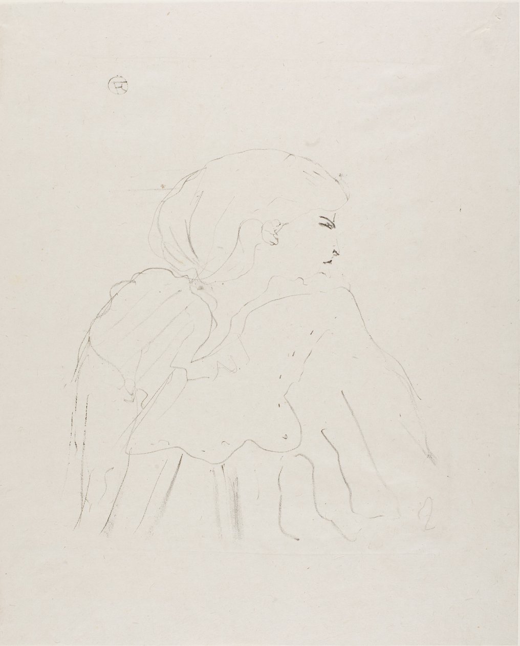 Jane Hading, fra Treize Lithographies af Henri de Toulouse-Lautrec
