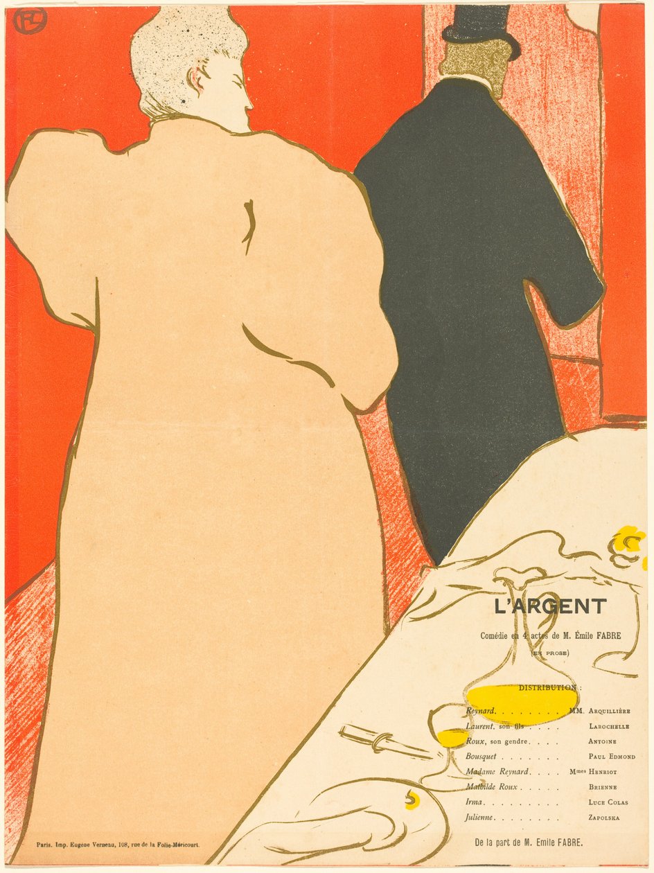 Das Geld af Henri de Toulouse-Lautrec