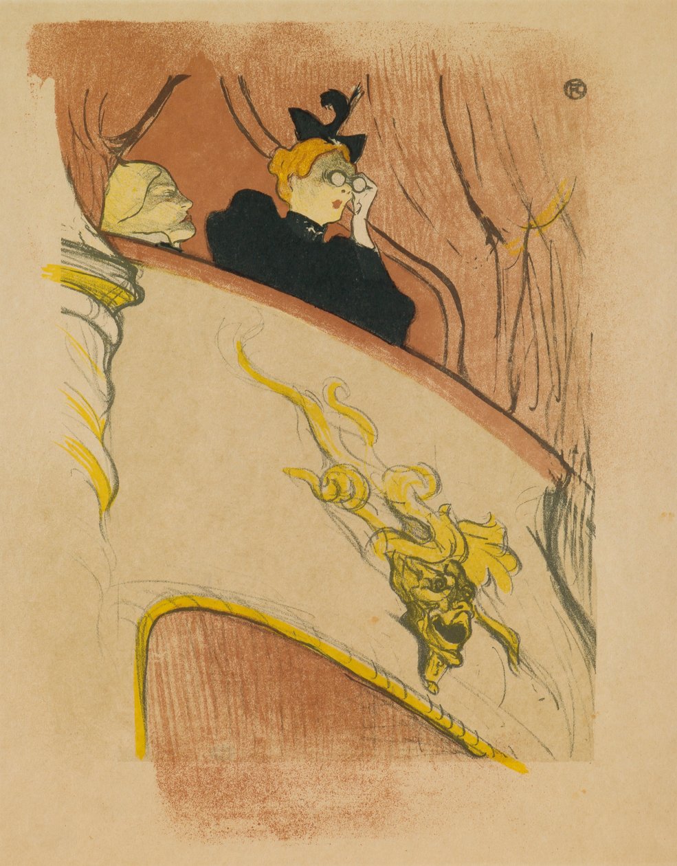 Den Gyldne Mascaron Lodge af Henri de Toulouse-Lautrec
