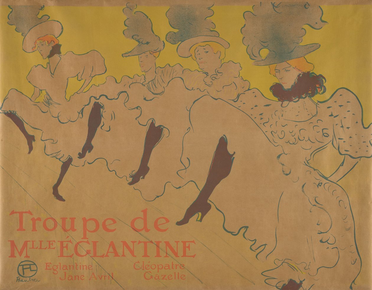 Die Truppe von Mademoiselle Églantine af Henri de Toulouse-Lautrec