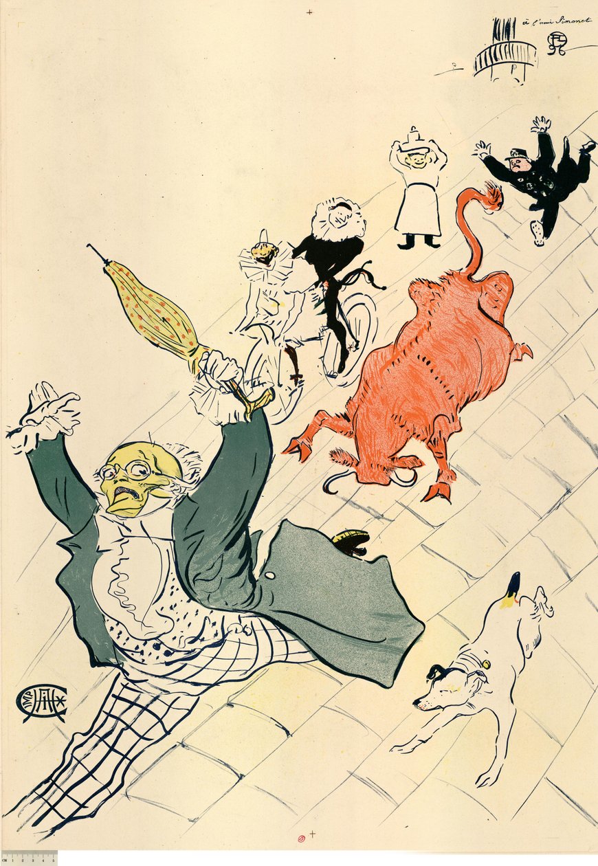 Die wütende Kuh af Henri de Toulouse-Lautrec