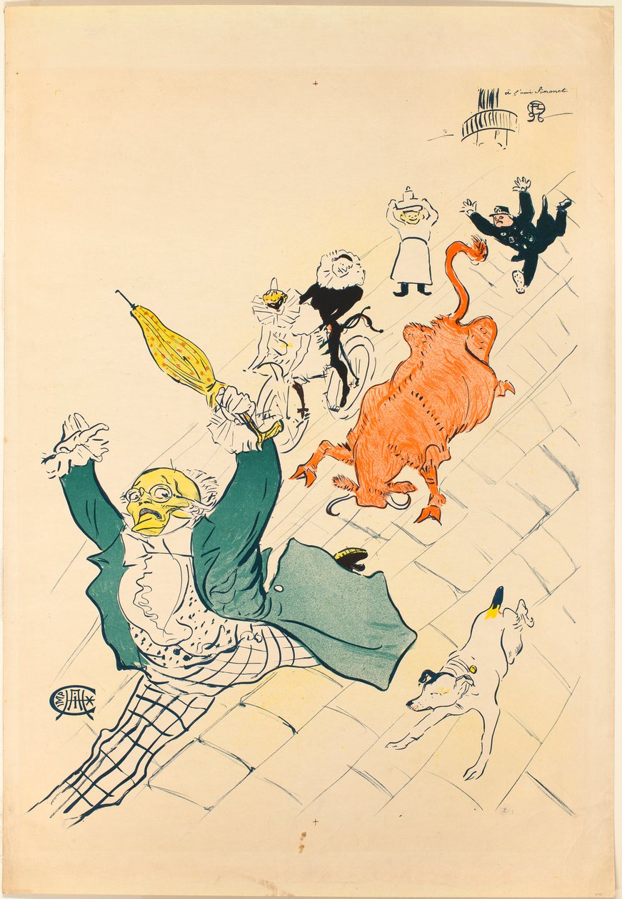 Den vrede ko af Henri de Toulouse-Lautrec