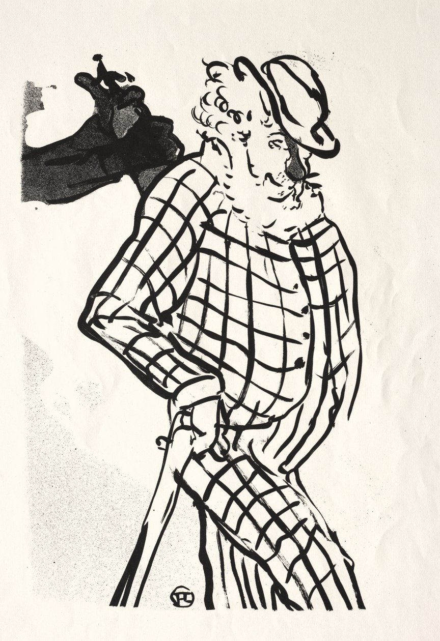 Café-koncerten: American Singer af Henri de Toulouse-Lautrec
