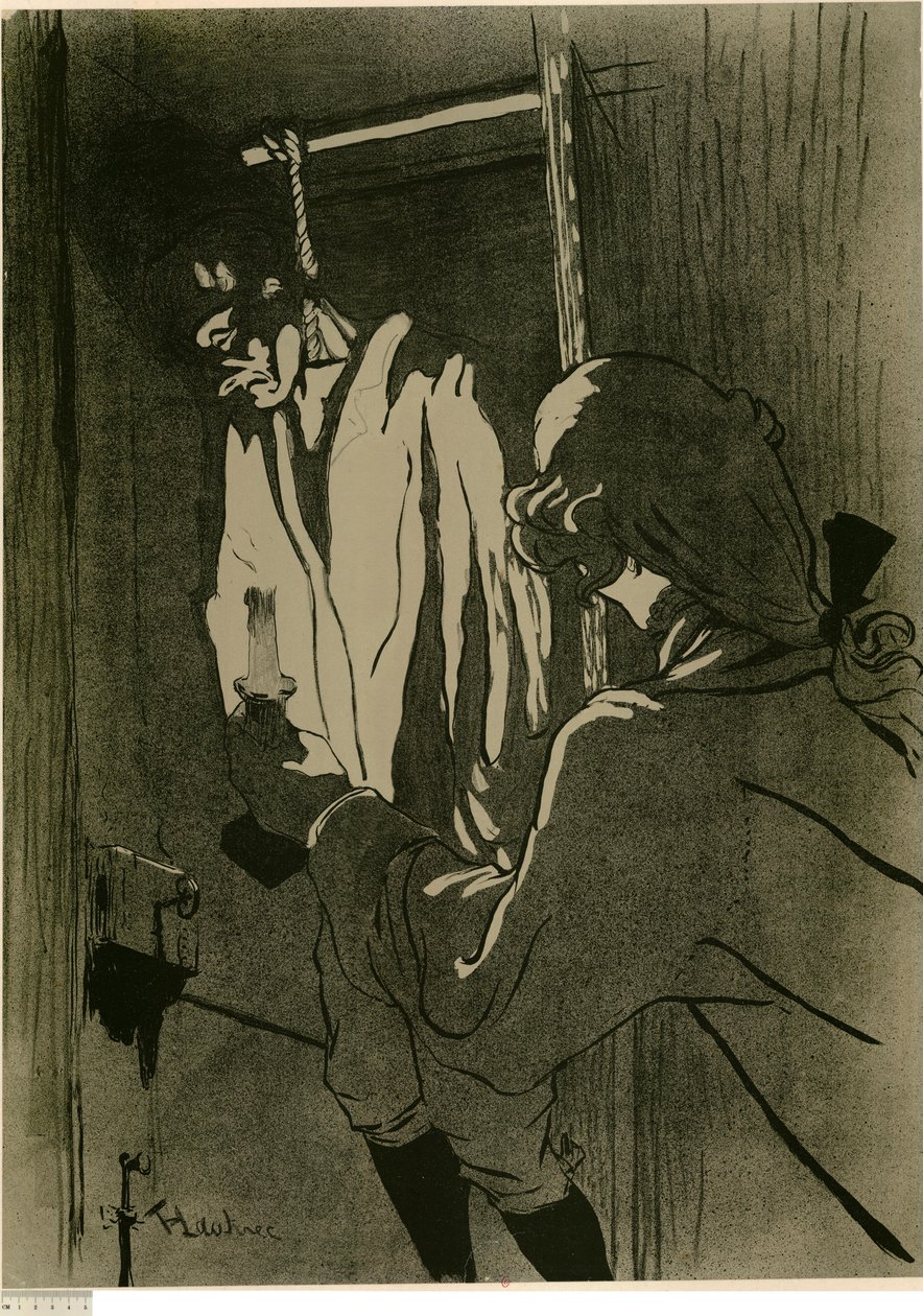 [Den Hængte (1. tavle)] af Henri de Toulouse-Lautrec