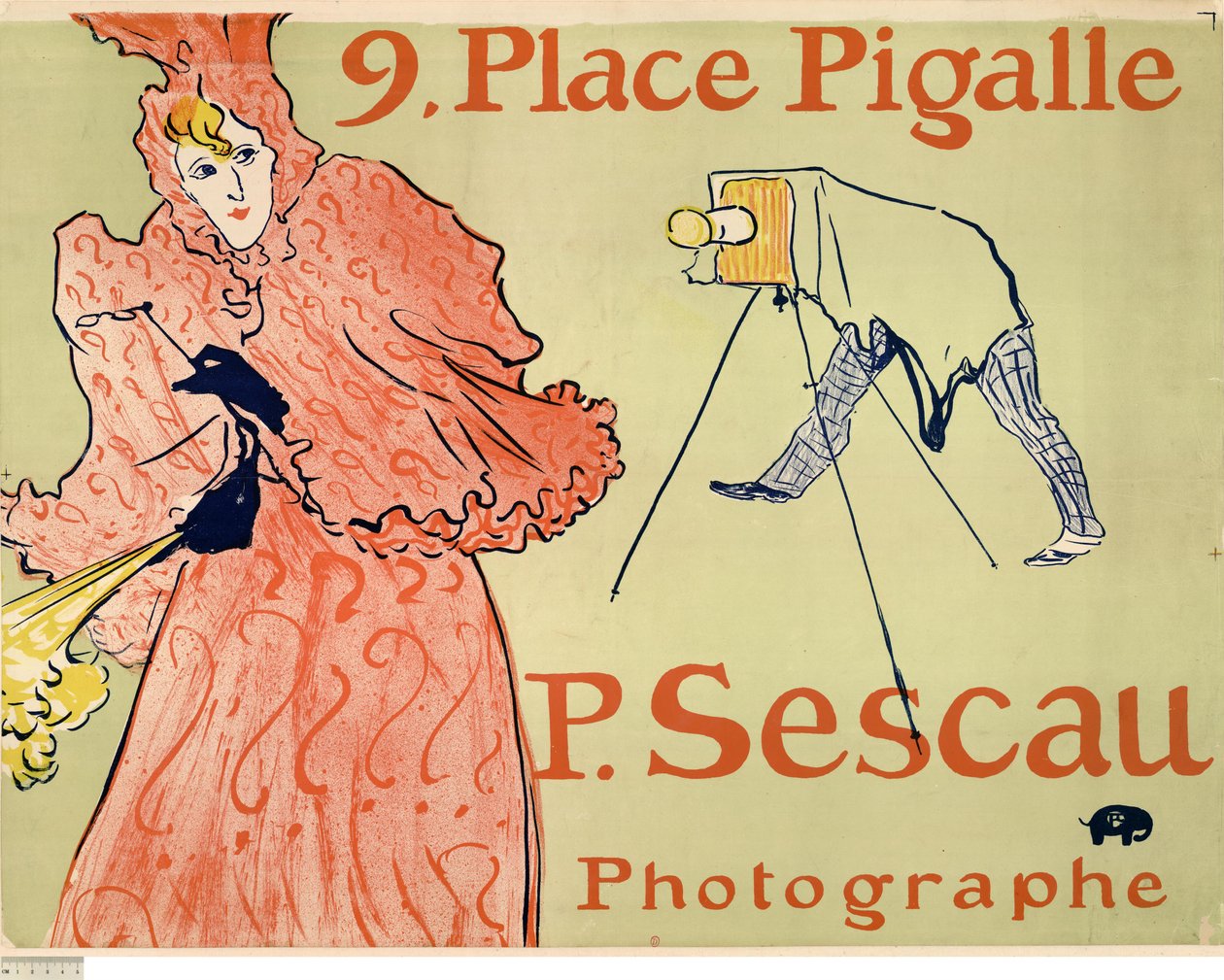 Der Fotograf Sescau af Henri de Toulouse-Lautrec