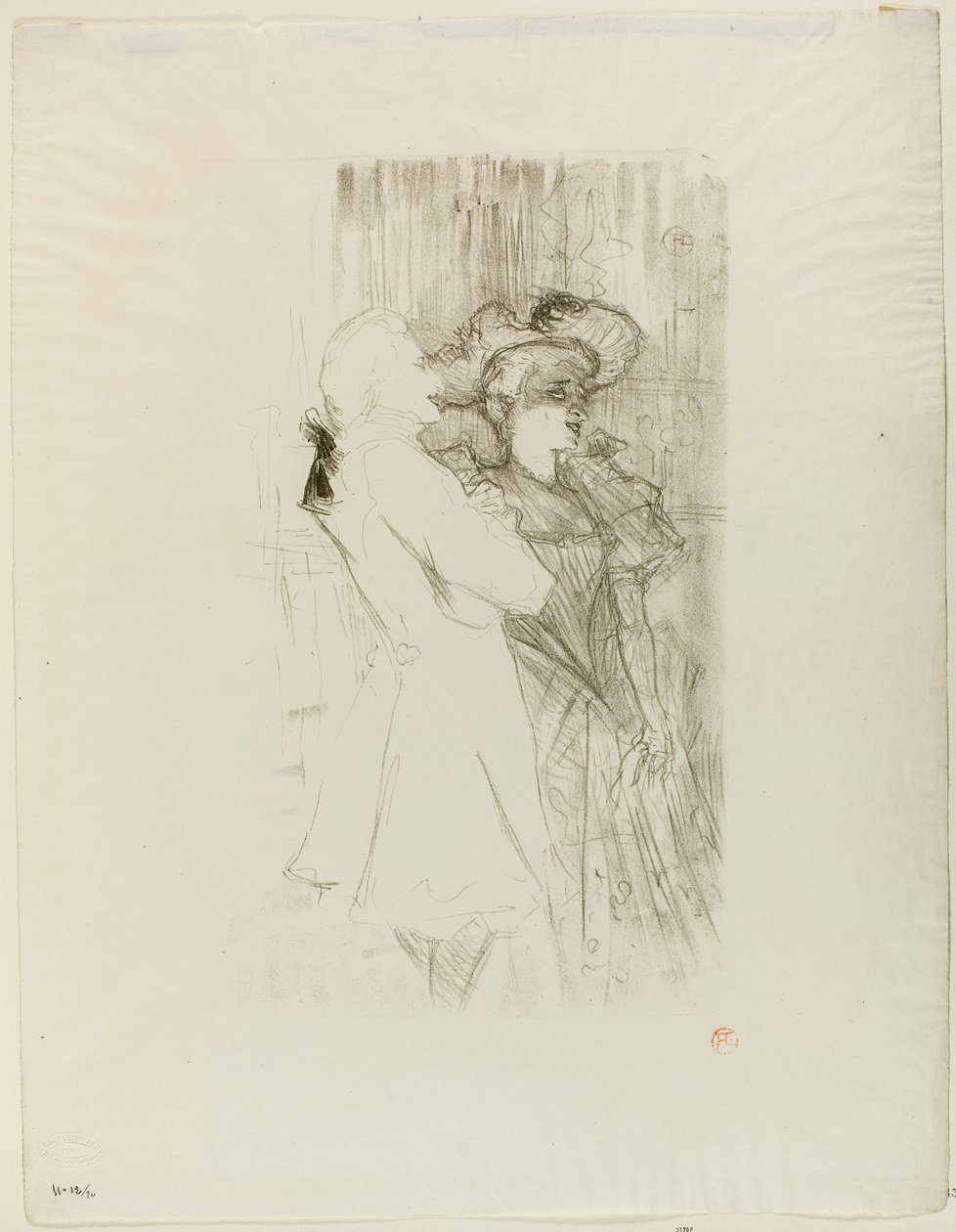 Lender og Auguez i La Chanson de Fortunio af Henri de Toulouse-Lautrec