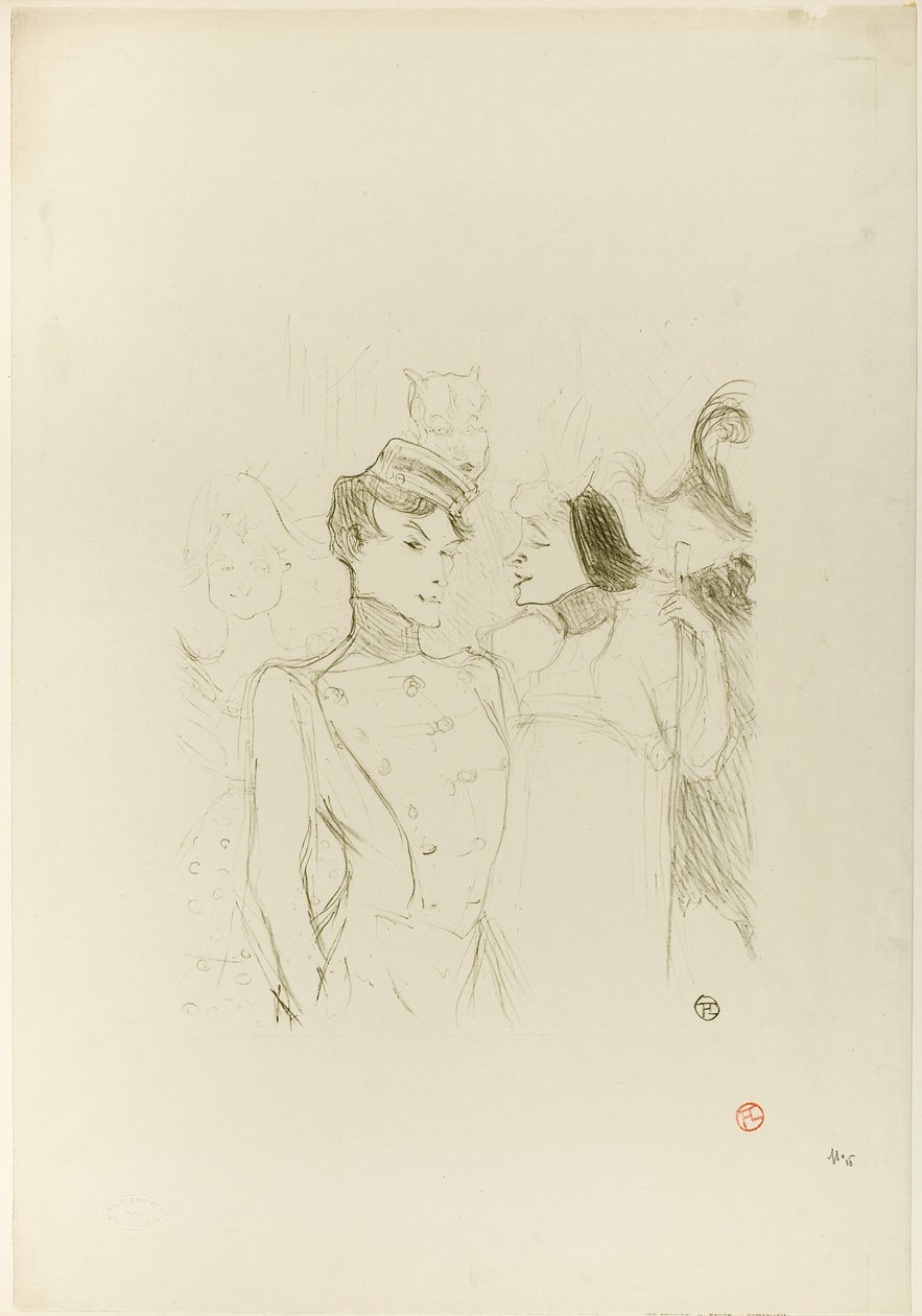 Lender og Lavallière i en Revy på Variétés af Henri de Toulouse-Lautrec