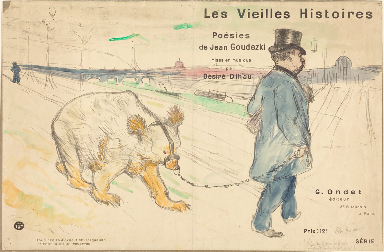 Gamle historier (omslag/frontispice) af Henri de Toulouse-Lautrec