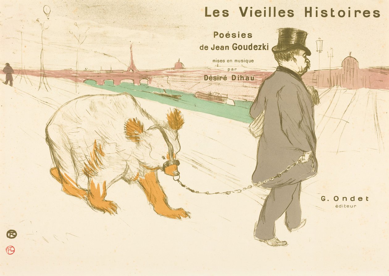 Les Vieilles Histoires, omslag/frontispice af Henri de Toulouse-Lautrec