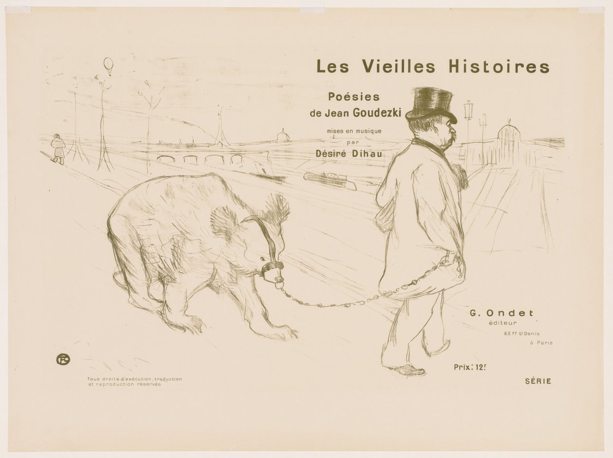 The Old Stories: Cover - Frontispice af Henri de Toulouse-Lautrec