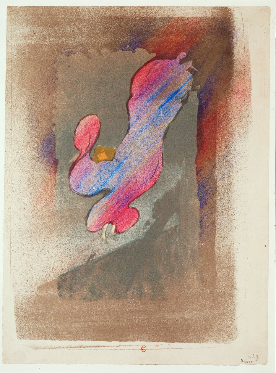 Loie Fuller af Henri de Toulouse-Lautrec