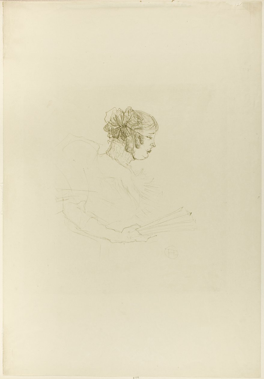 Luce Myrès, i profil af Henri de Toulouse-Lautrec
