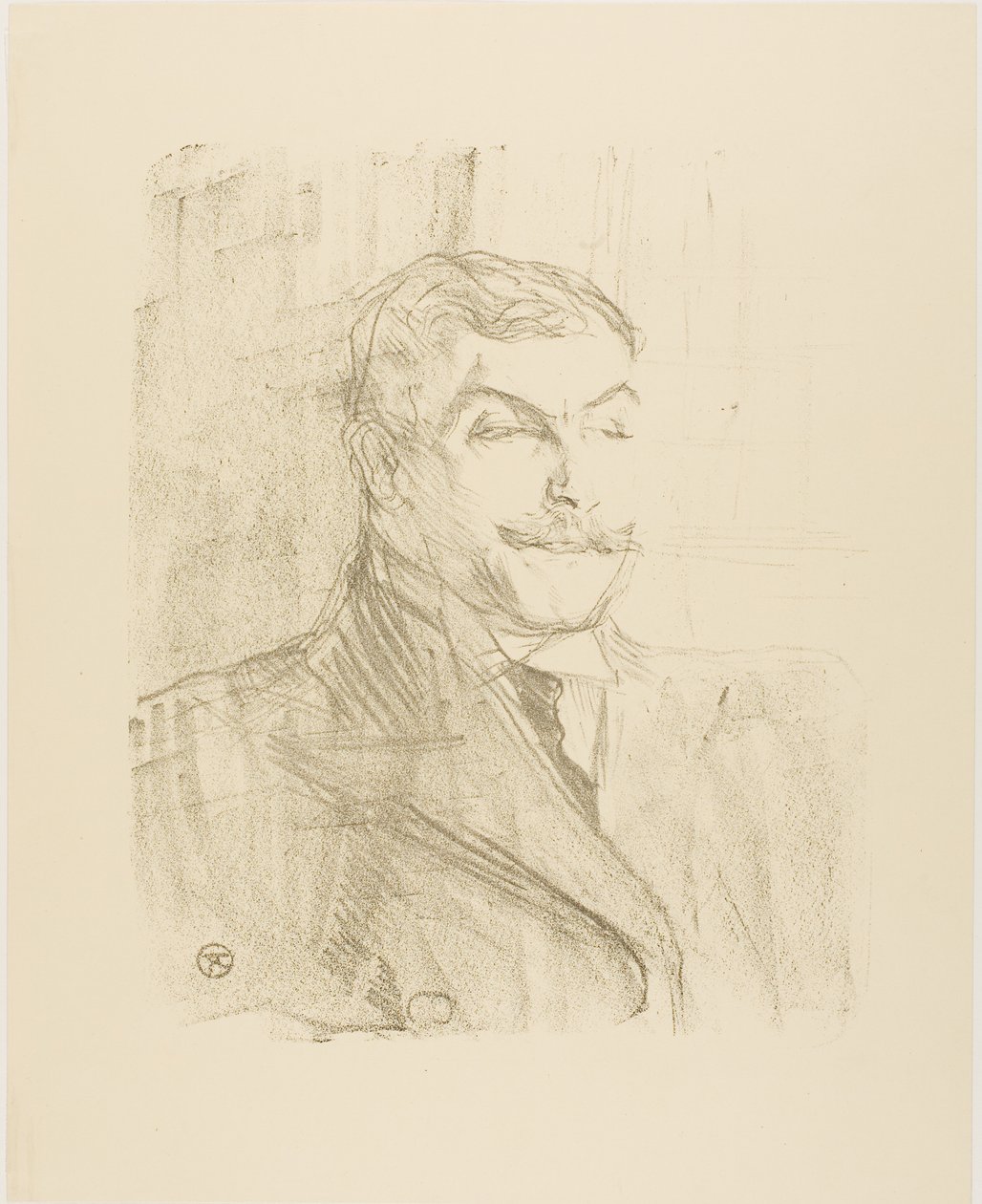 Lucien Guitry, fra Treize Lithographies af Henri de Toulouse-Lautrec