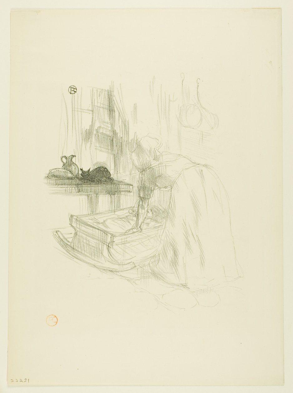 Vuggevise, fra Melodier af Désiré Dihau af Henri de Toulouse-Lautrec