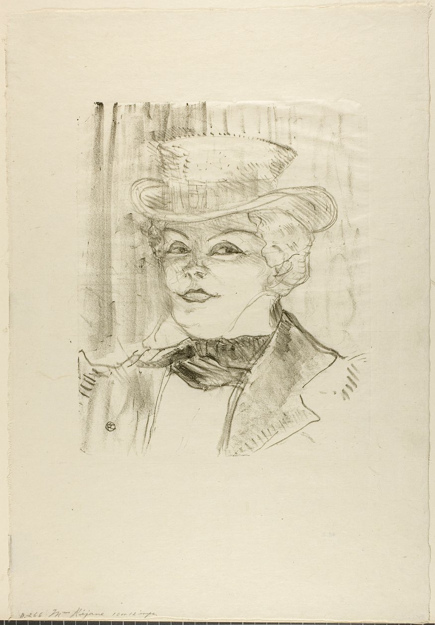 Madame Rejane af Henri de Toulouse-Lautrec