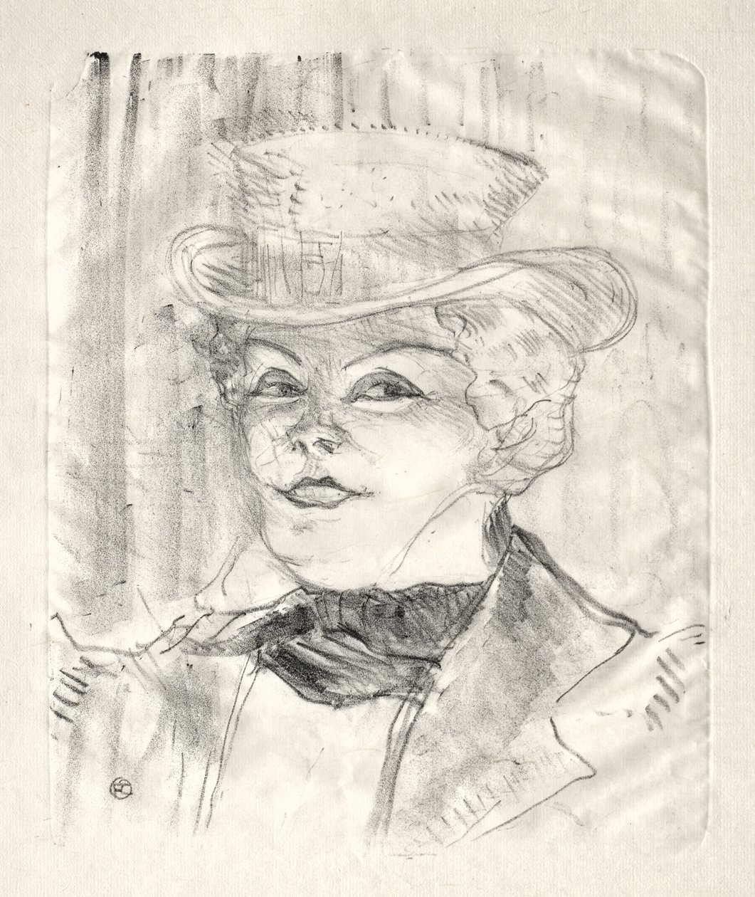 Madame Rejane af Henri de Toulouse-Lautrec