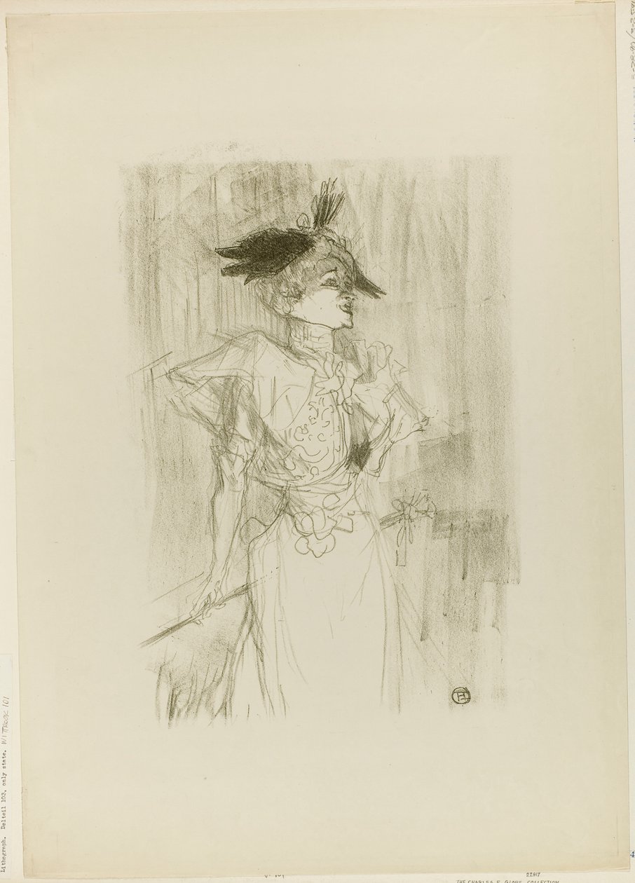 Mademoiselle Marcelle Lender, Stående af Henri de Toulouse-Lautrec