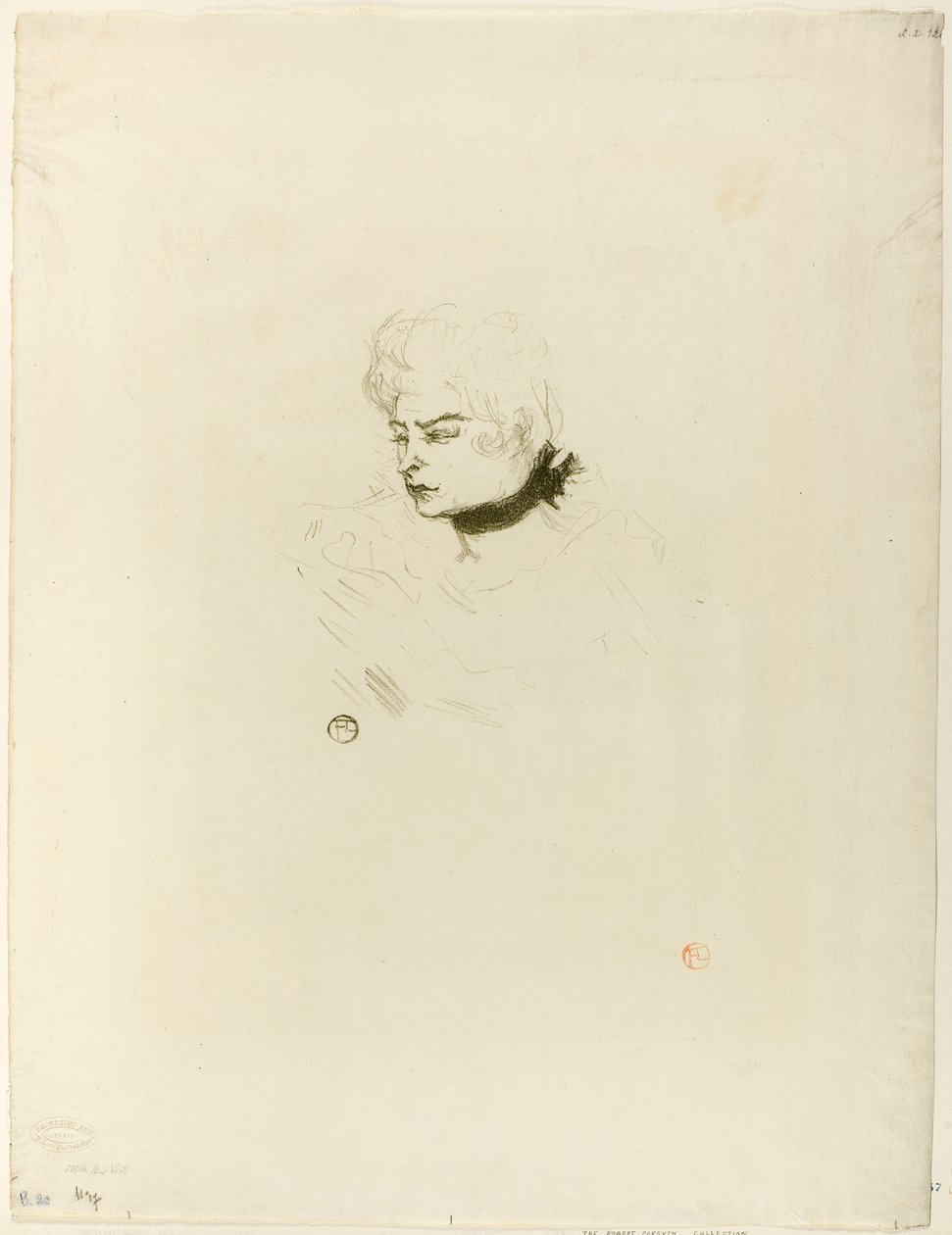 Mademoiselle Pois Vert af Henri de Toulouse-Lautrec