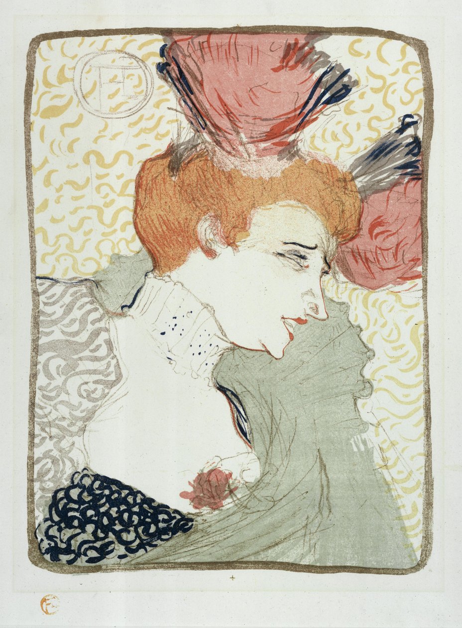 Buste af Marcelle Lender af Henri de Toulouse-Lautrec