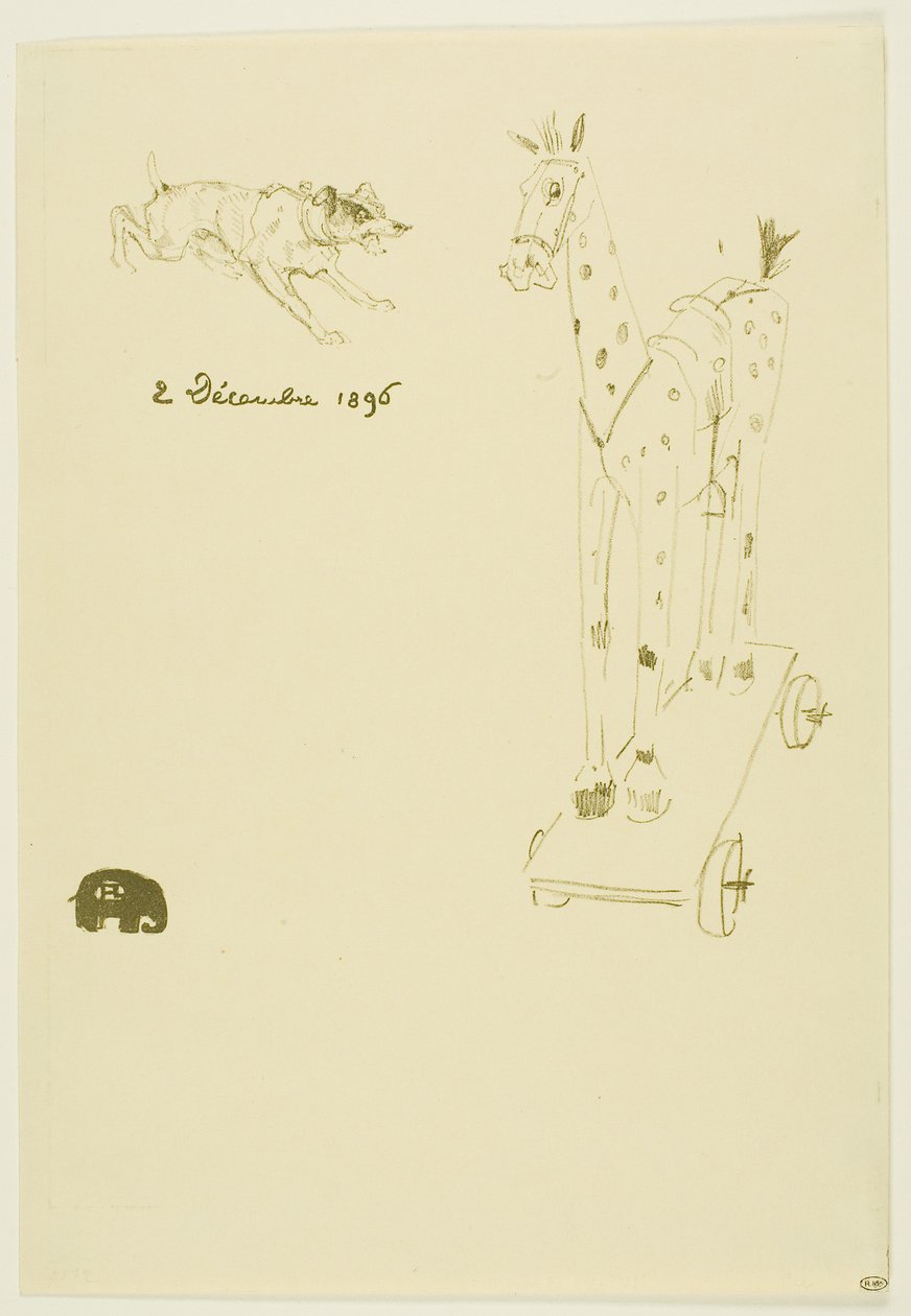 Menu Sylvain af Henri de Toulouse-Lautrec