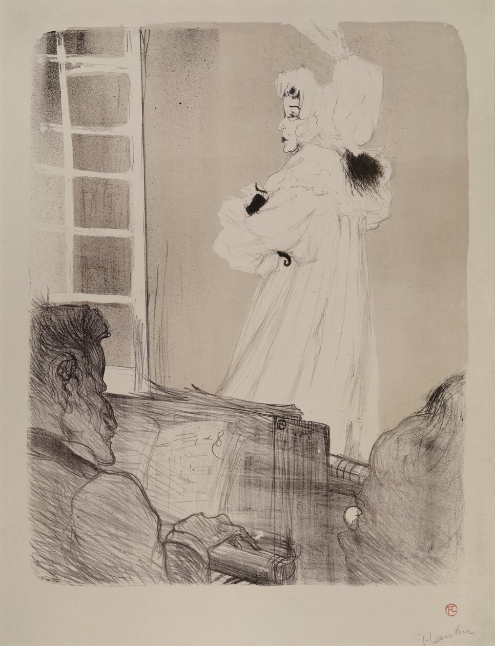 Miss May Belfort (grande planche) af Henri de Toulouse Lautrec