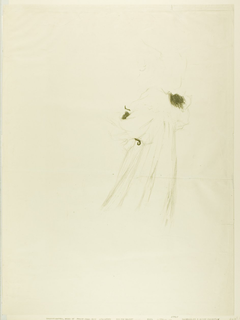 Miss May Belfort (stor tallerken) af Henri de Toulouse-Lautrec