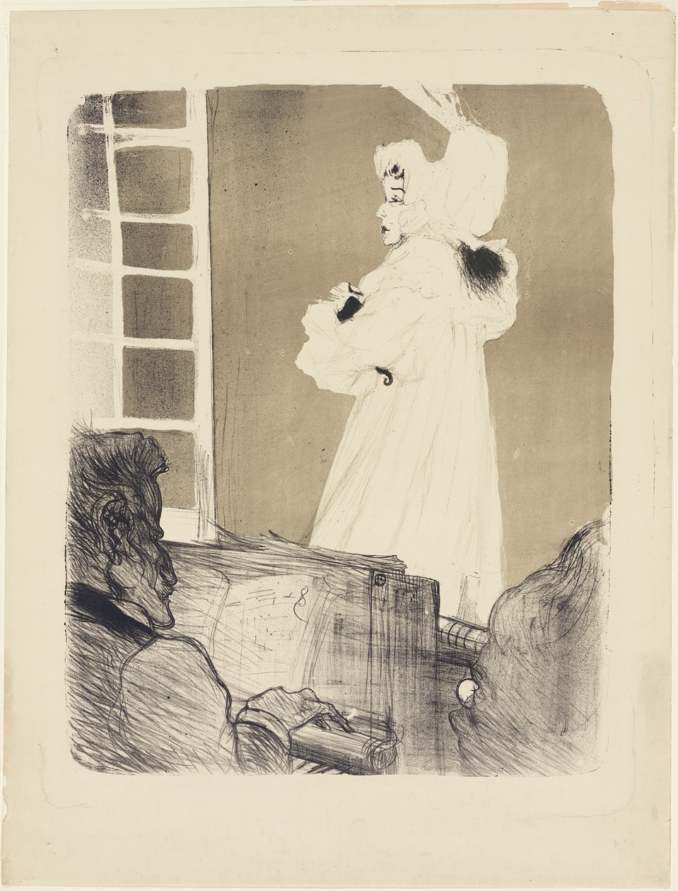 Miss May Belfort (stor tallerken) af Henri de Toulouse-Lautrec