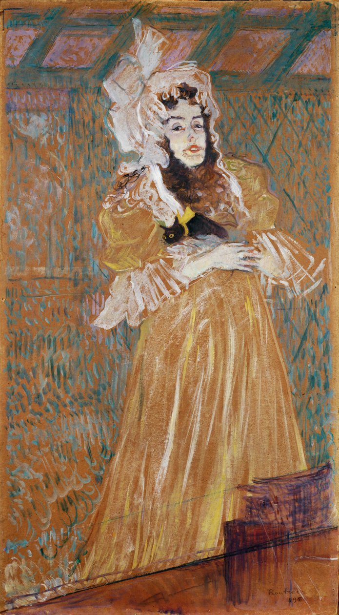 Miss May Belfort, entertainer af Henri de Toulouse-Lautrec