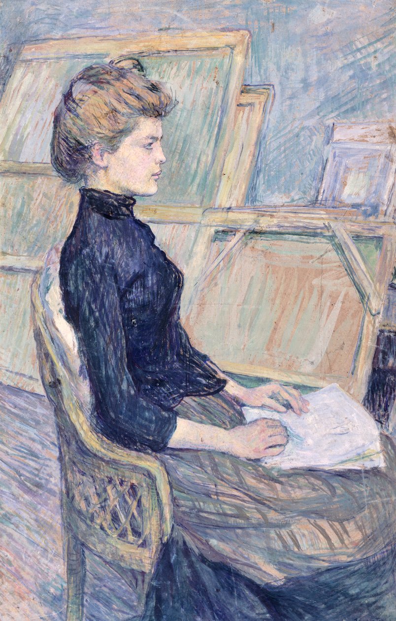 Model i undersøgelse (Helene Vary) af Henri de Toulouse Lautrec