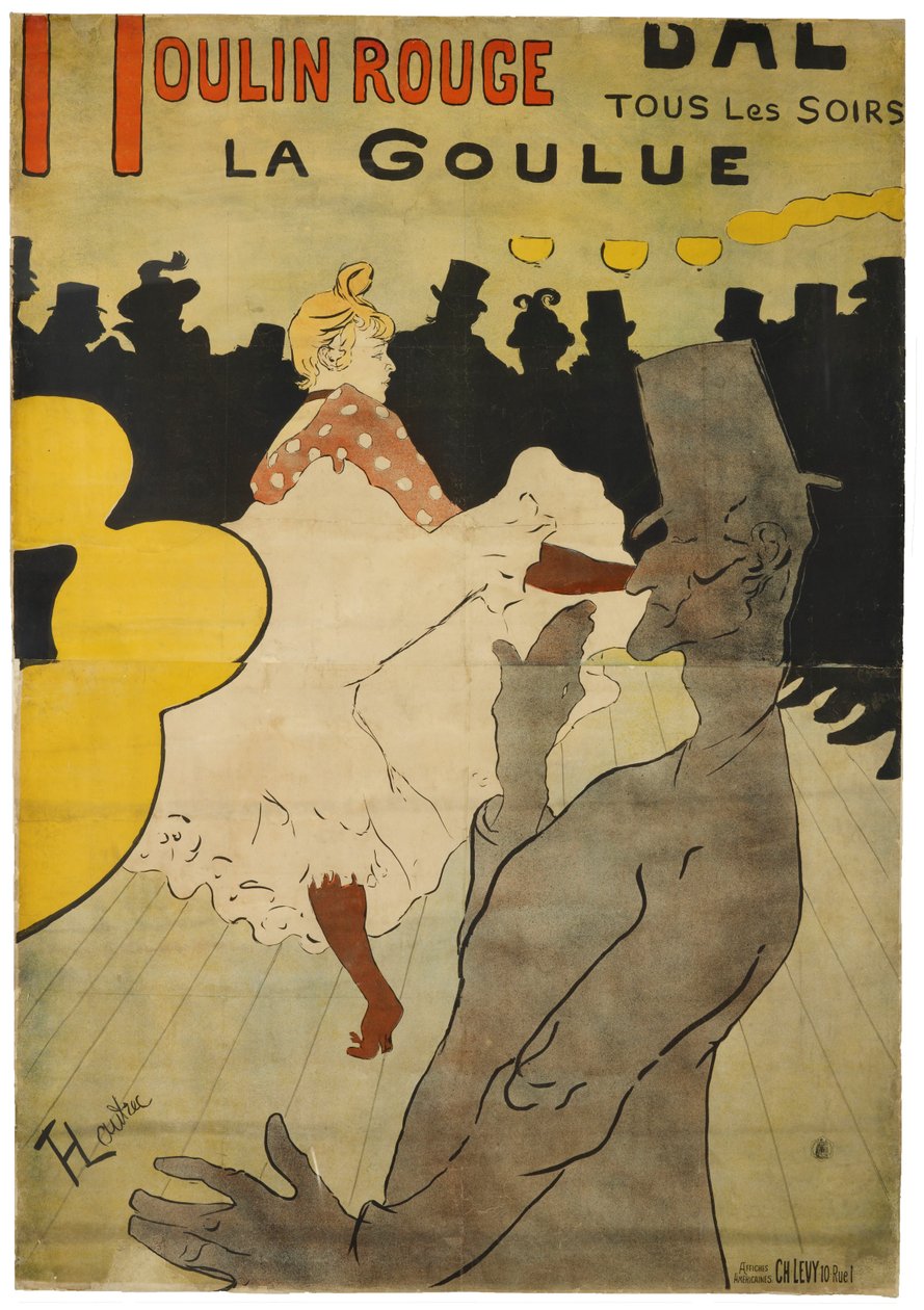 Moulin Rouge - La Goulue af Henri de Toulouse-Lautrec