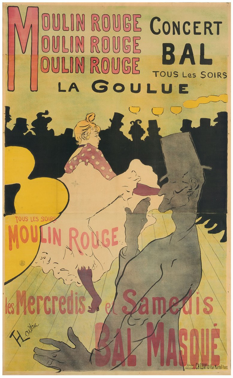 Moulin Rouge, La Goulue af Henri de Toulouse-Lautrec