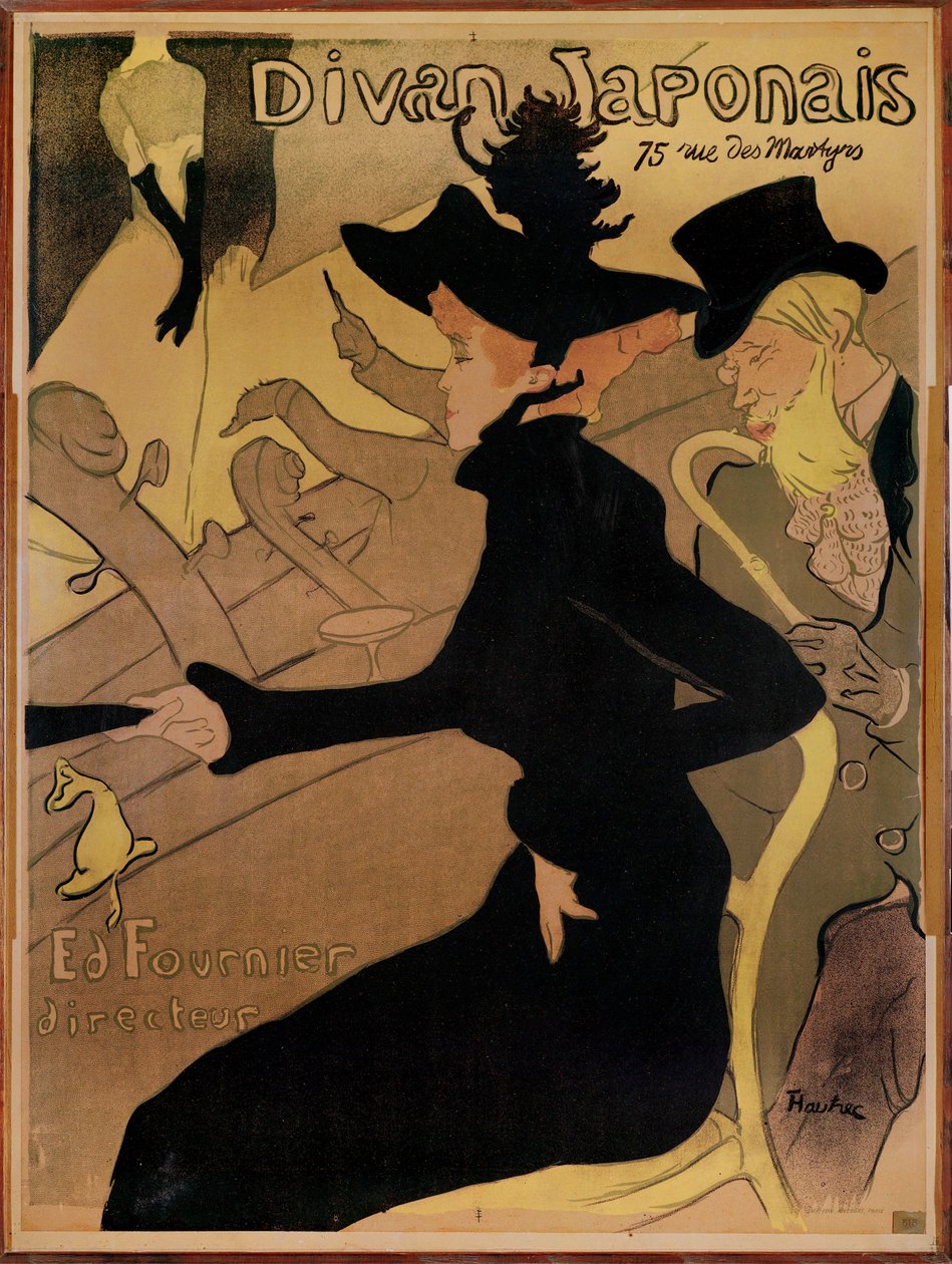 Natklub Le Divan Japonais af Henri de Toulouse-Lautrec