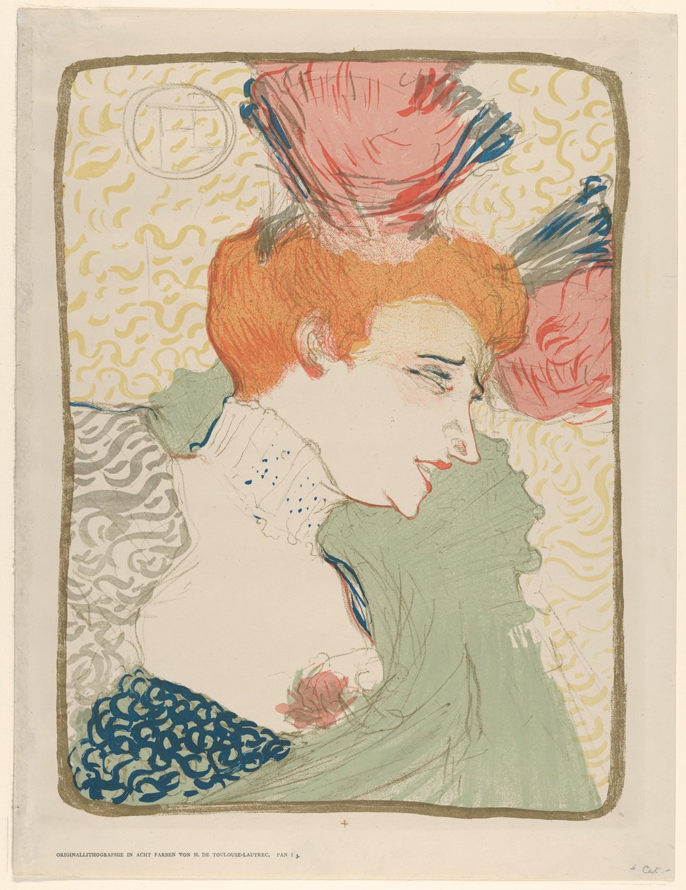 Portrætbuste af Mademoiselle Marcelle Lender af Henri de Toulouse-Lautrec