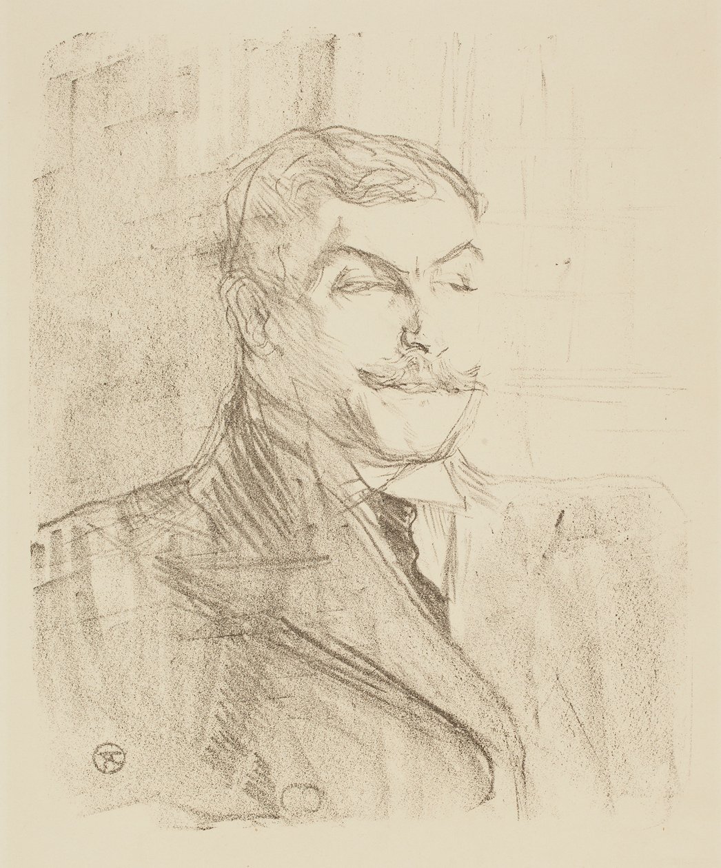 Portræt af Lucien Guitry af Henri de Toulouse-Lautrec