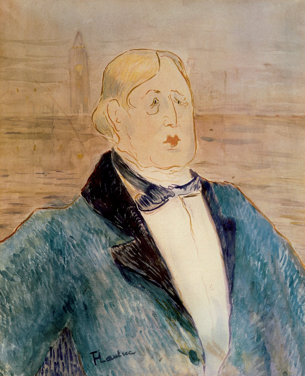 Portræt af Oscar Wilde af Henri de Toulouse Lautrec
