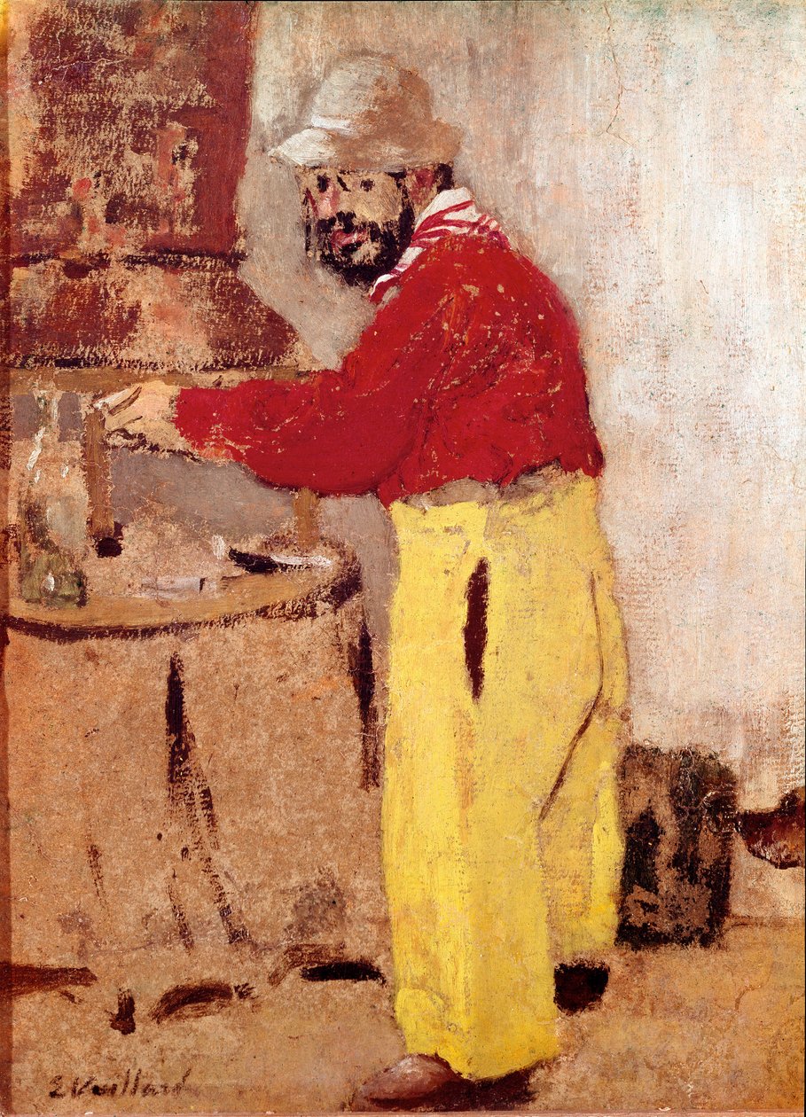 Portrait of the painter Henry of Toulouse Lautrecdani af Henri de Toulouse Lautrec