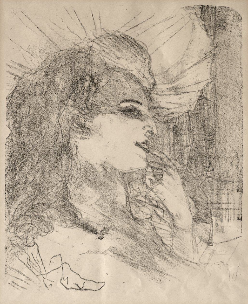 Portrætter af skuespillere og skuespillerinder: Tretten litografier: Anna Held af Henri de Toulouse-Lautrec