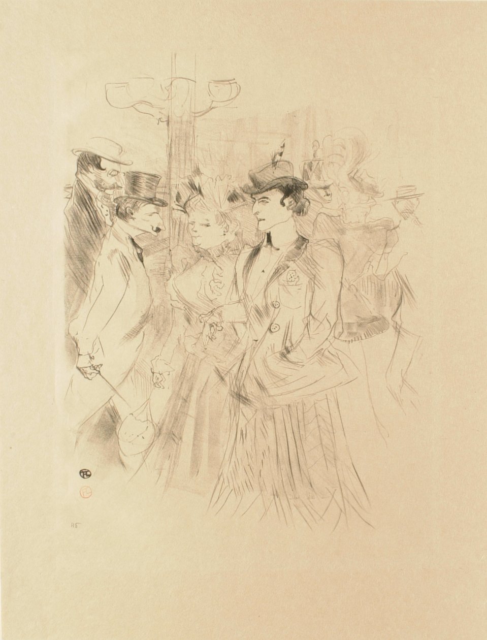 Spadseretur (Promenoir) af Henri de Toulouse-Lautrec
