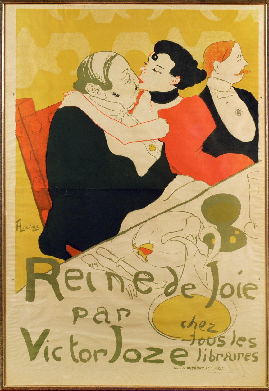 Reine de joie, en roman af Victor Joze, huskes i dag for Lautrecs plakat og hans grusomme skildring af bogens karakterer ... (litografi) af Henri de Toulouse-Lautrec