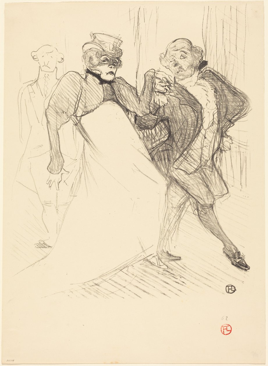 Rejane og Galipaux i »Madame Sans-Gêne« (Réjane og Galipaux i »Madame Sans-Gêne«) af Henri de Toulouse-Lautrec