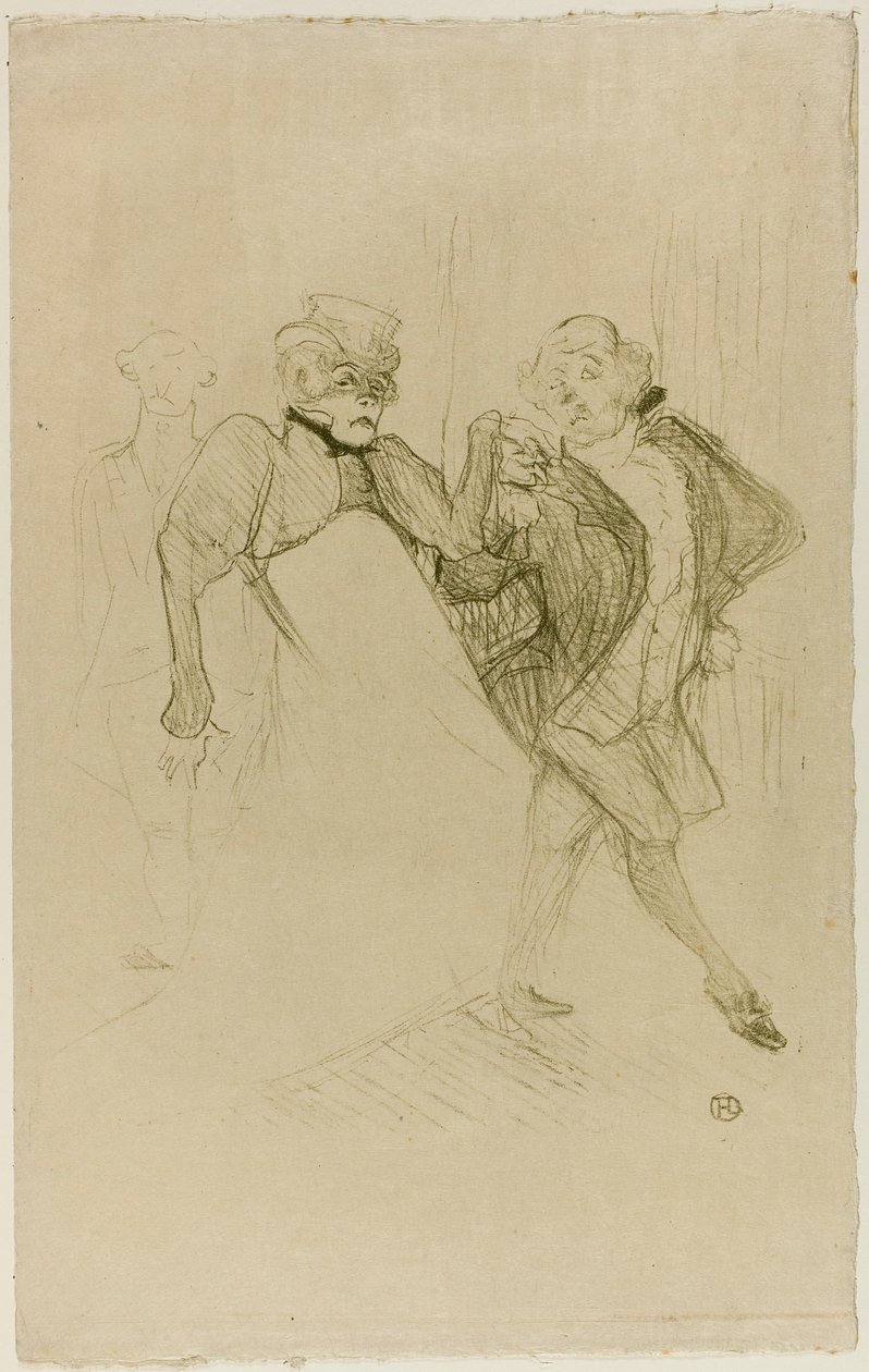 Réjane og Galipaux, i Madame Sans-Gêne af Henri de Toulouse-Lautrec