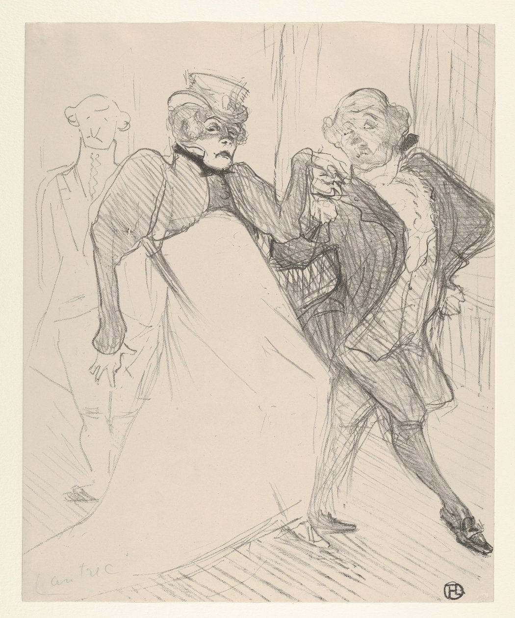 Réjane og Galipaux, i *Madame Sans-Géne* af Henri de Toulouse-Lautrec