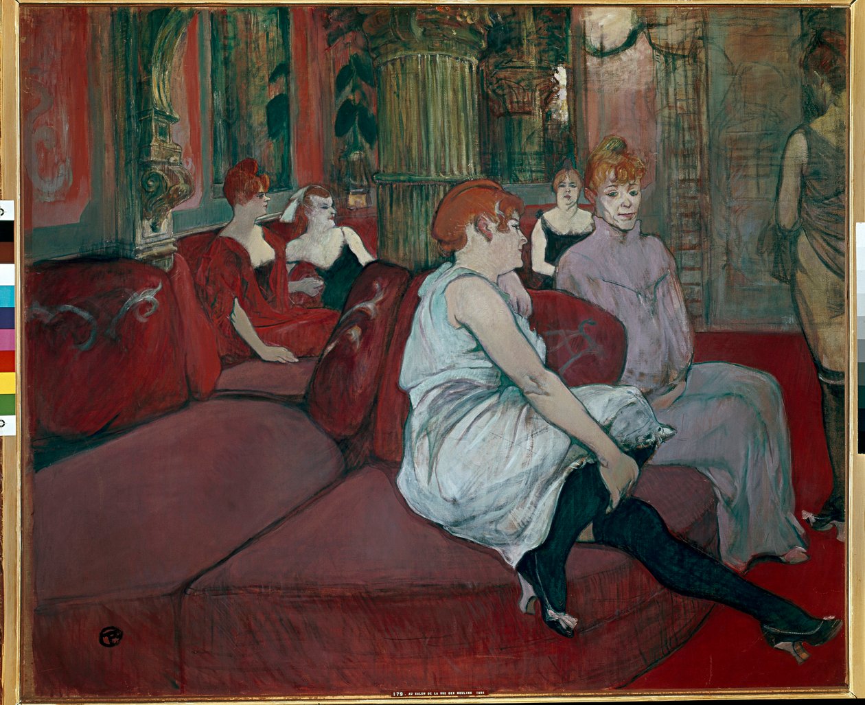 Salon på Rue des Moulins af Henri de Toulouse Lautrec