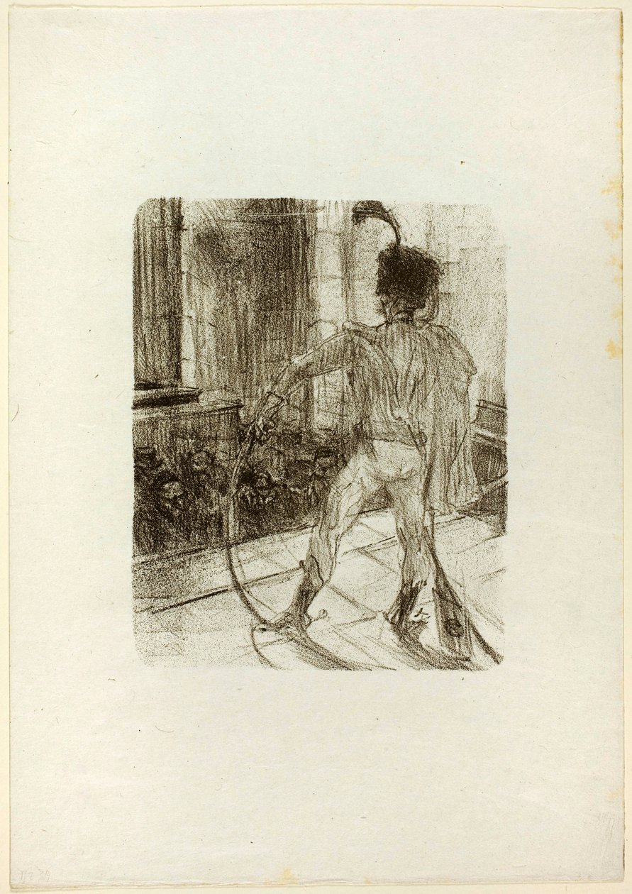Schlomé Fuss i synagogen, fra Au Pied du Sinaï af Henri de Toulouse-Lautrec