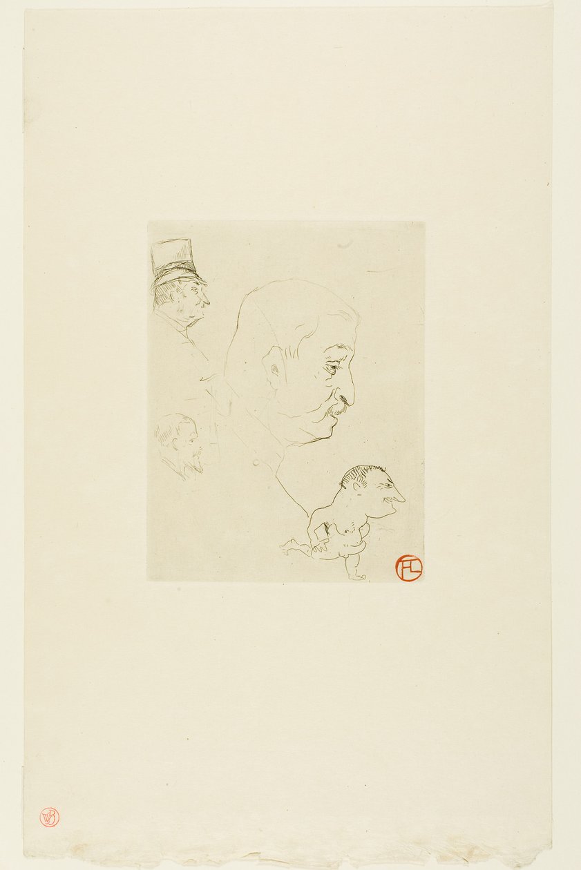 Skitse af Henri de Toulouse-Lautrec