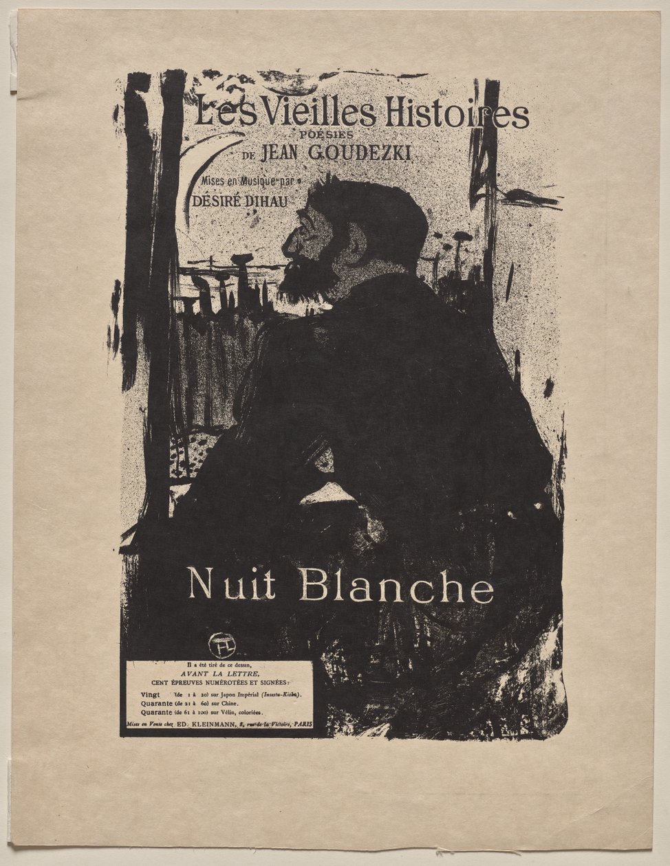 Søvnløs nat af Henri de Toulouse-Lautrec